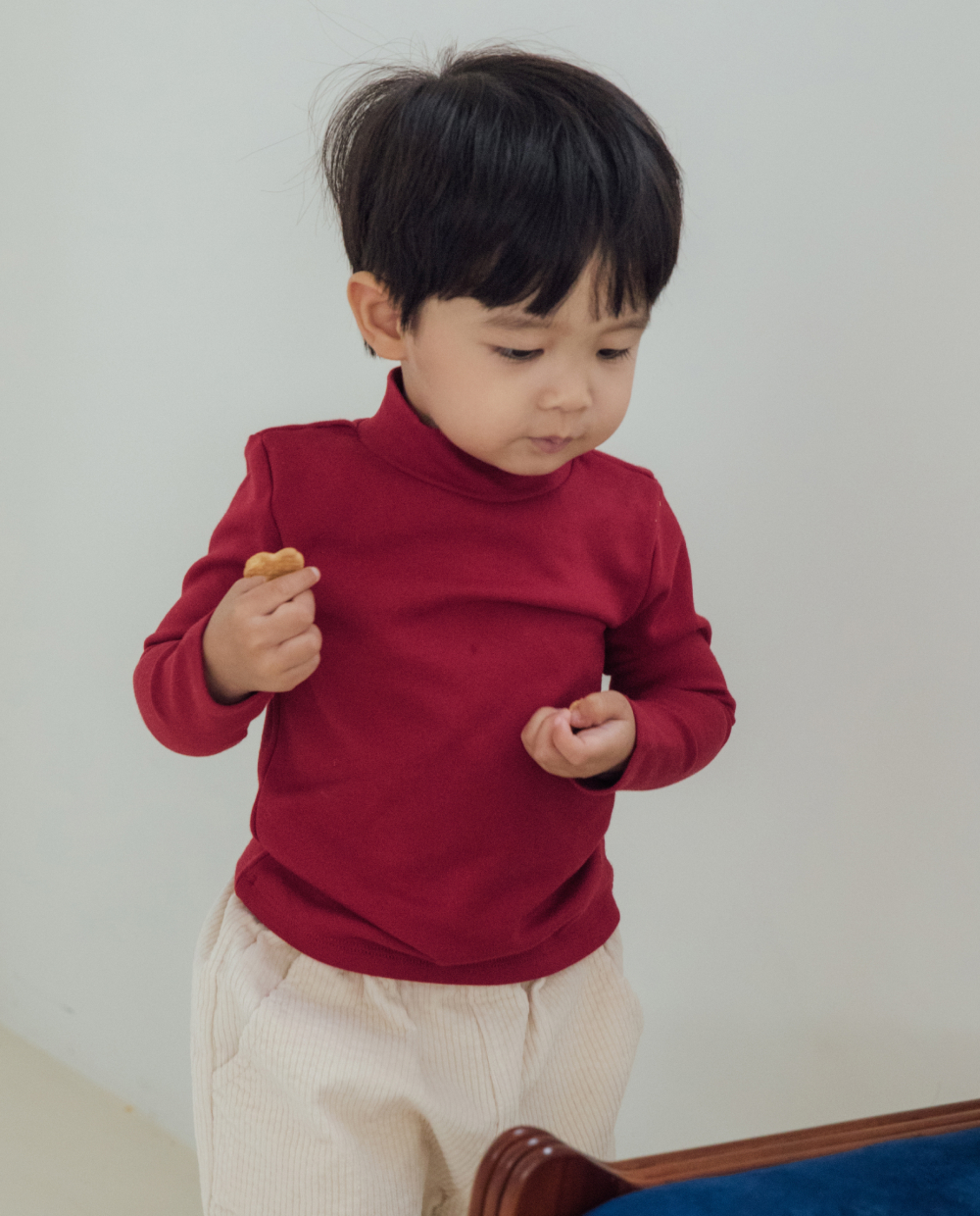 ソフティ ポワンニョン ハイネック スリムフィット Tシャツ 