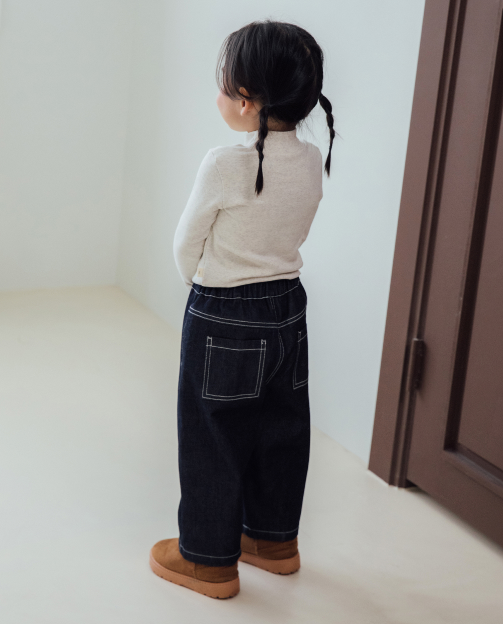 ソフティ ポワンニョン ハイネック スリムフィット Tシャツ 