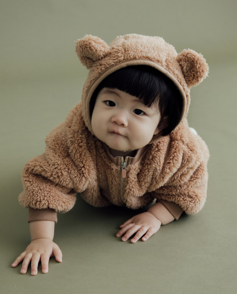 양털 플리스 베어 보넷