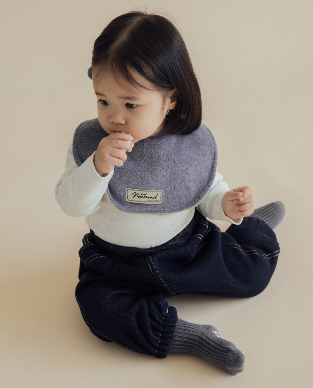 [起毛]バルーンフィット デニムパンツ